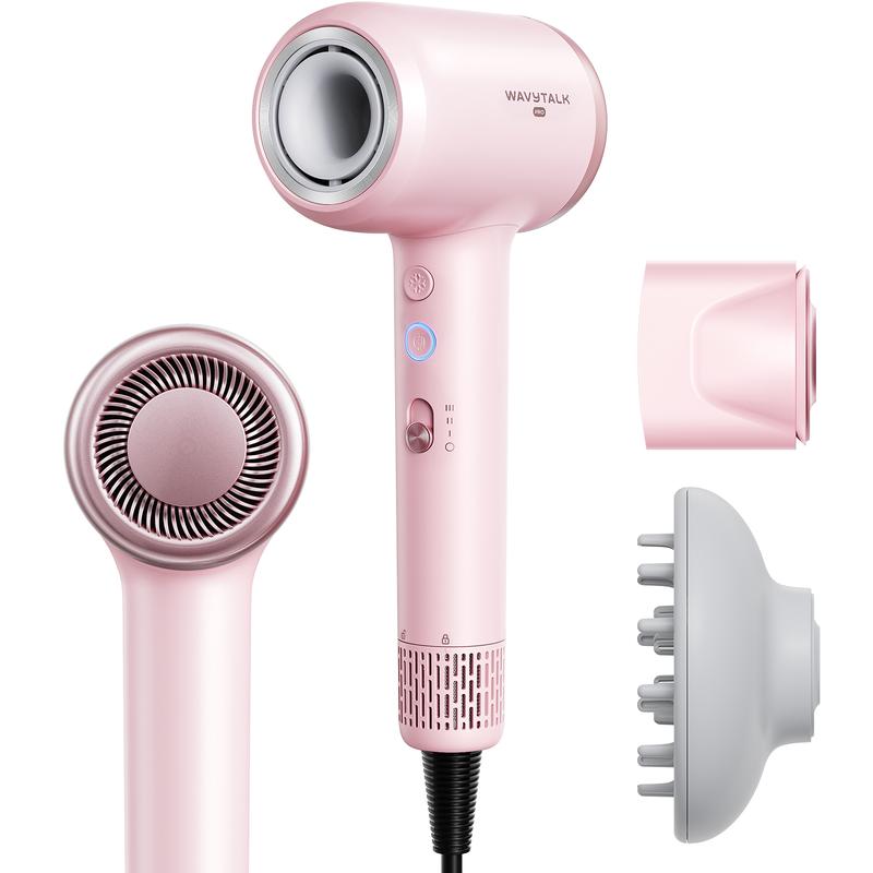 Experience Salon-Quality Results with the Wavytalk Turblow Pro Professional Fast-Drying Hair Dryer - Featuring a 110,000 RPM Brushless Motor for Ultimate Speed, Frizz Control, and Heat Damage Protection!