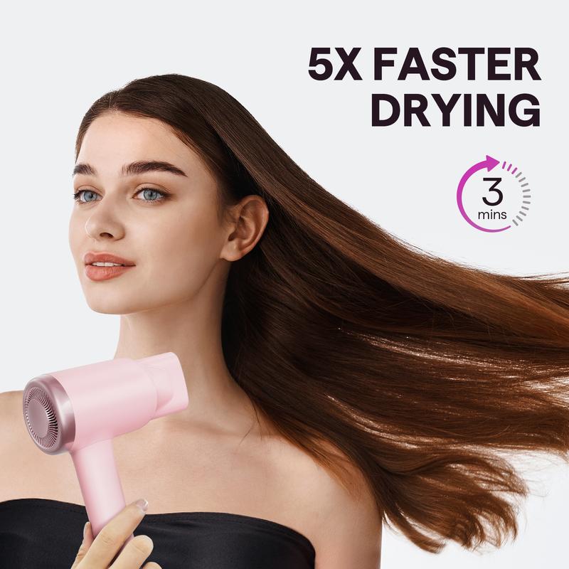 Experience Salon-Quality Results with the Wavytalk Turblow Pro Professional Fast-Drying Hair Dryer - Featuring a 110,000 RPM Brushless Motor for Ultimate Speed, Frizz Control, and Heat Damage Protection!