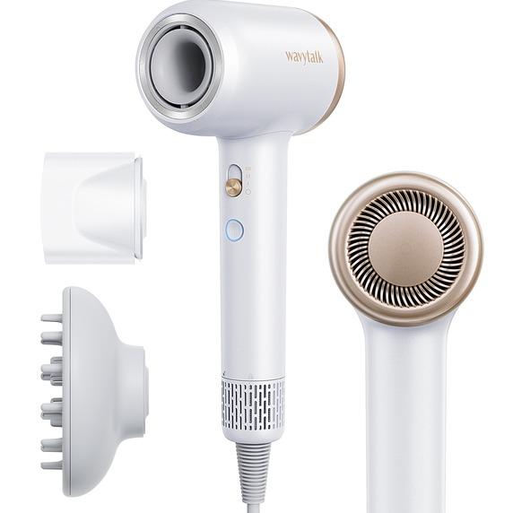 Experience Salon-Quality Results with the Wavytalk Turblow Pro Professional Fast-Drying Hair Dryer - Featuring a 110,000 RPM Brushless Motor for Ultimate Speed, Frizz Control, and Heat Damage Protection!